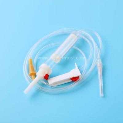 High Quality Medical Sterilized Blood Transfusion Set with Plastic Spike