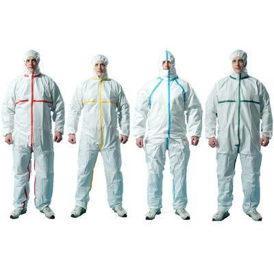 En14126 Chemical Protection Coverall Cat III Type4b/5b/6b Taped Seam