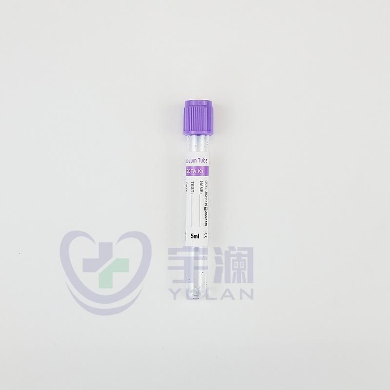 Disposable Medical Pet EDTA K2/K3 Purple Cap Vacuum Blood Collection Tube
