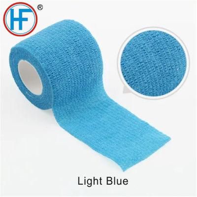 Mdr CE Approved Elastic Fiber and Non Woven Fiber Cohesive Bandage for Humans or Animals