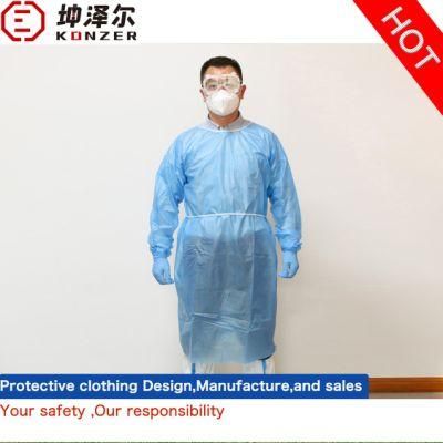 Microporous Film Spunbond Coated Breathable File Sterilized and No Sterile Gowns