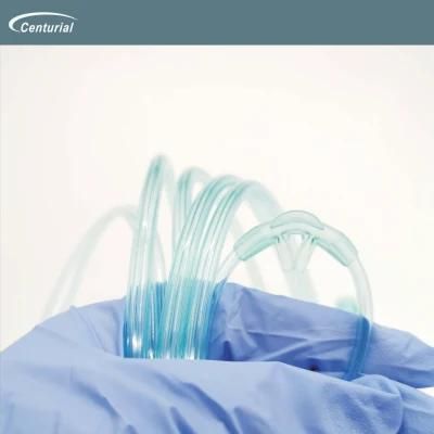 100 % PVC Nasal Cannula with Green or Transparent From Centurial Med