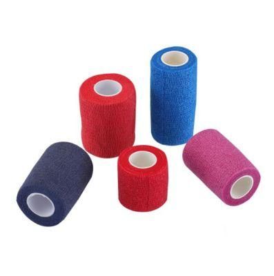 Non Woven Elastic Cohesive Bandage Human or Animals Use Printed Custom Self-Adhesive Bandage