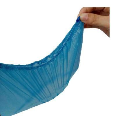 16*40cm Class I Medical CPE Shoe Cover Waterproof Plastic Non Woven Shoe Cover