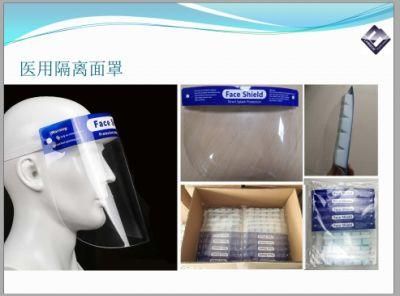 Face Cover Shield Protective Face Shield Transparent Pet Plastic Adjustable Kids Protective Safety Anti-Fog 0.25mm Plastic Face Shield