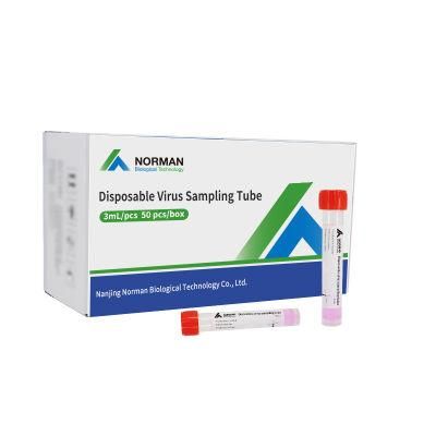 CE Approved Disposable Specimen Collection Virus Sampling Tube