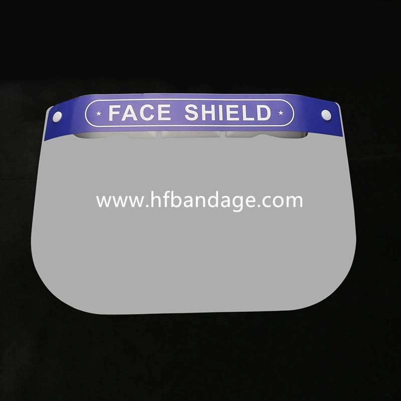 Chinese Manufacturer Anti Virus/Fog/Splash Pet Plastic Face Mask Full Clear Safety Disposable Protective Visor Face Shield
