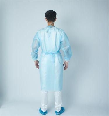 Disposable Waterproof AAMI Level 2 PP+PE Isolation Gowns Personal Gown