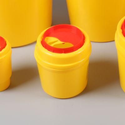 1L Round Shape Disposable Medical Waste Needle Storage Safety Sharp Container