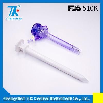 FDA 510K Laparoscopic Hepatectomy Bladeless Trocar with Stability Sleeve 3mm 5mm 10mm 12mm
