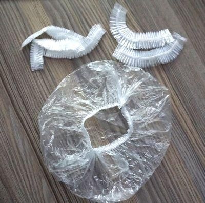 Factory Directly Supply PE Plastic Hotel Transparent Personalized Disposable Shower Cap with Logo