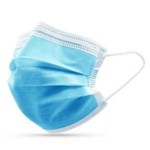 Health Care Non-Sterile Wholesale Blue 3ply Ear-Loop Disposable Flat Face Mask Medical Dental Supply