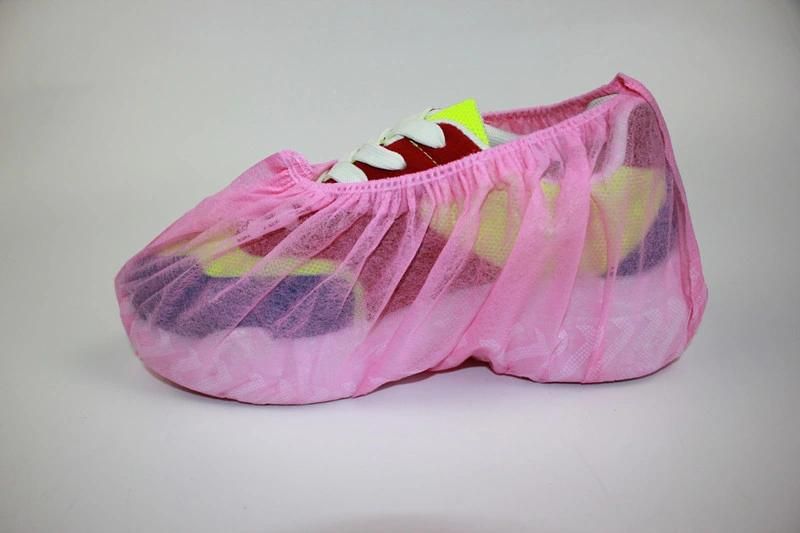 Different Color Disposable Nonwoven Shoe Cover, Dustproof Shoe Cover