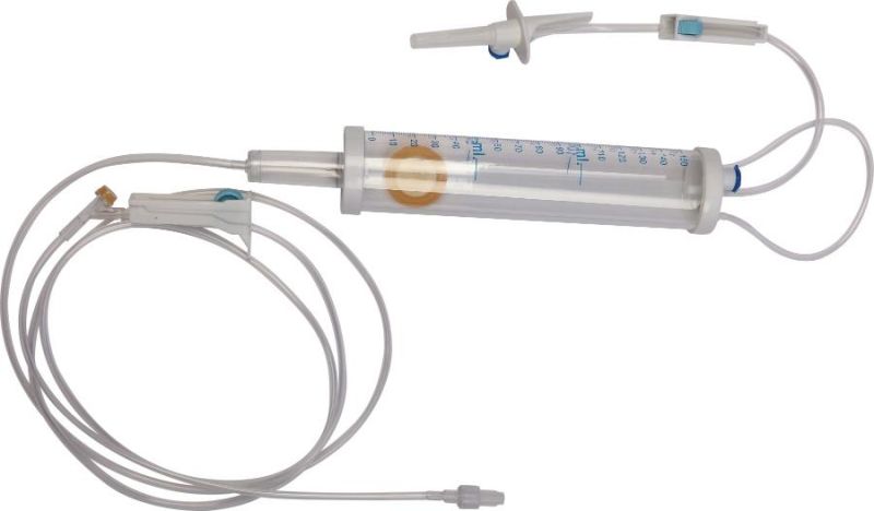 Sterile Disposable Infusion IV Set with Blowing-Model Drip Chamber