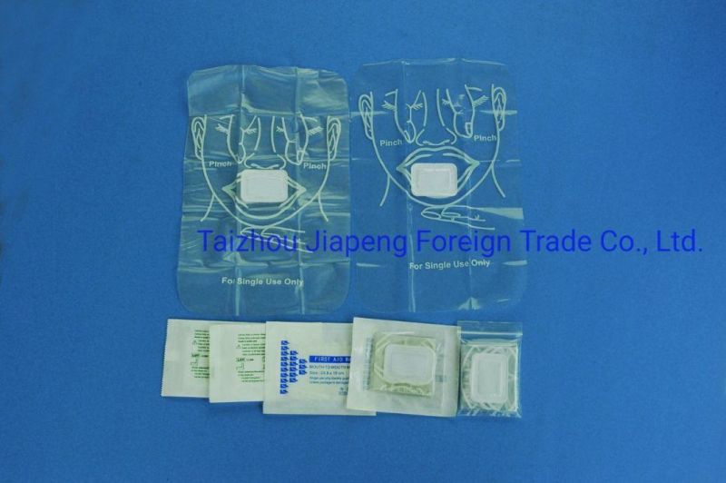 Single Use First Aid Kit Disposable Medical CPR Mouth to Mouth Face Shield Mask