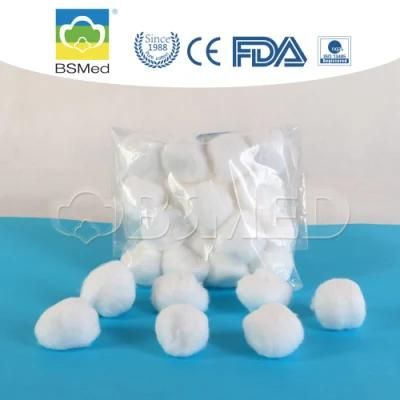 High Quality Wholesale White Medical Cotton Ball, 100% Pure Cotton Alcohol Sterilize Cotton Ball