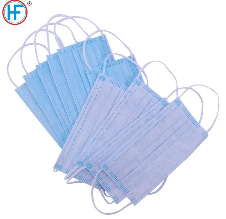 Mdr CE Approved Cartons Normal Hengfeng 17.5X9.5cm Disposable Dental Masks