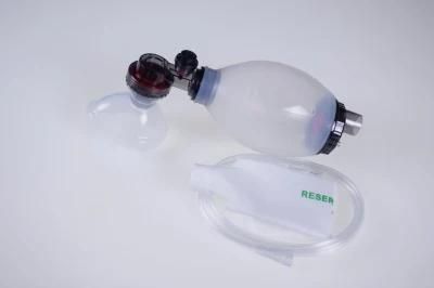 Hospital Medical Ambu Bag Reusable First Aid Simple Silicone Manual Resuscitator for for Adult Pediatric Infant Size