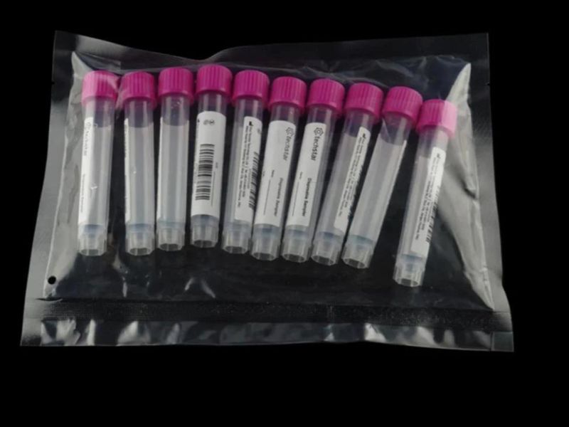 Techstar High Quality Transparent Plastic 5ml 10ml Blood PP Material Disposable Virus Sampling Collection Lotion Swab Tube