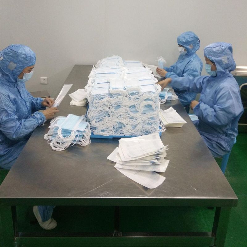 En14683 Type Iir 3ply Disposable Medical Surgical Face Mask 3 Ply Protection Hospital Disposable Medical Face Mask with Earloop