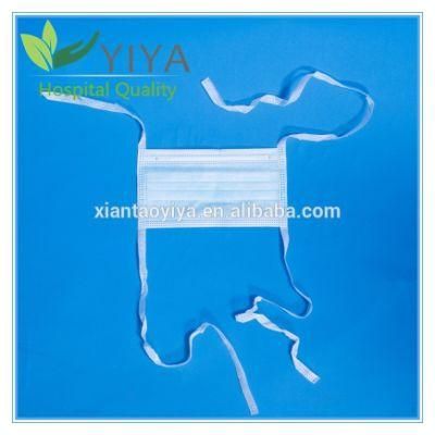 3 Layer Nonwoven Disposable Medical Face Mask for Tie-on and Earloop