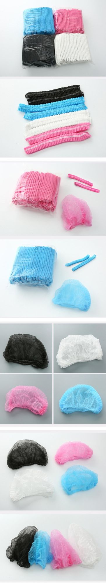 Breathable/Dustproof Disposable Nonwoven Head Cover Mob Hat Hair Net Non Woven Anti Dust Hat for Food/Industry
