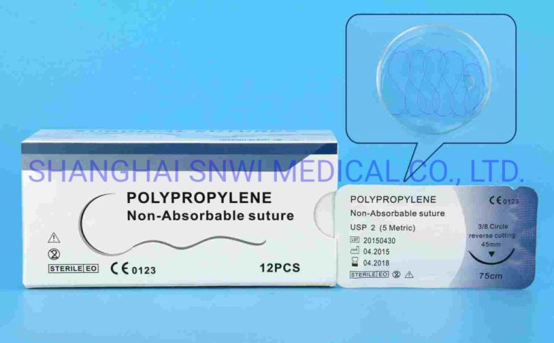 Hot Sale Disposable Medical Surgical Sutures Silk with Needle for Hospital Use