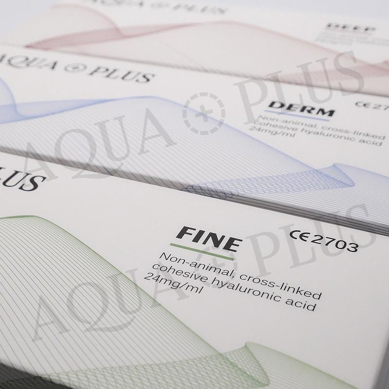 Aqua Plus CE Certified Injectable Non-Animal Fermentation Cross Linked Facial Lip Hyaluronic Acid Dermal Filler Injections