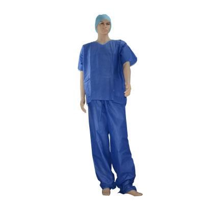 High Quality Hospital Clothing Disposable V-Neck Patient Gown