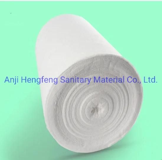 Mdr CE Approved High Quality 100% Cotton Fabric Hospital Absorbent Gauze Roll for Non-Sterile