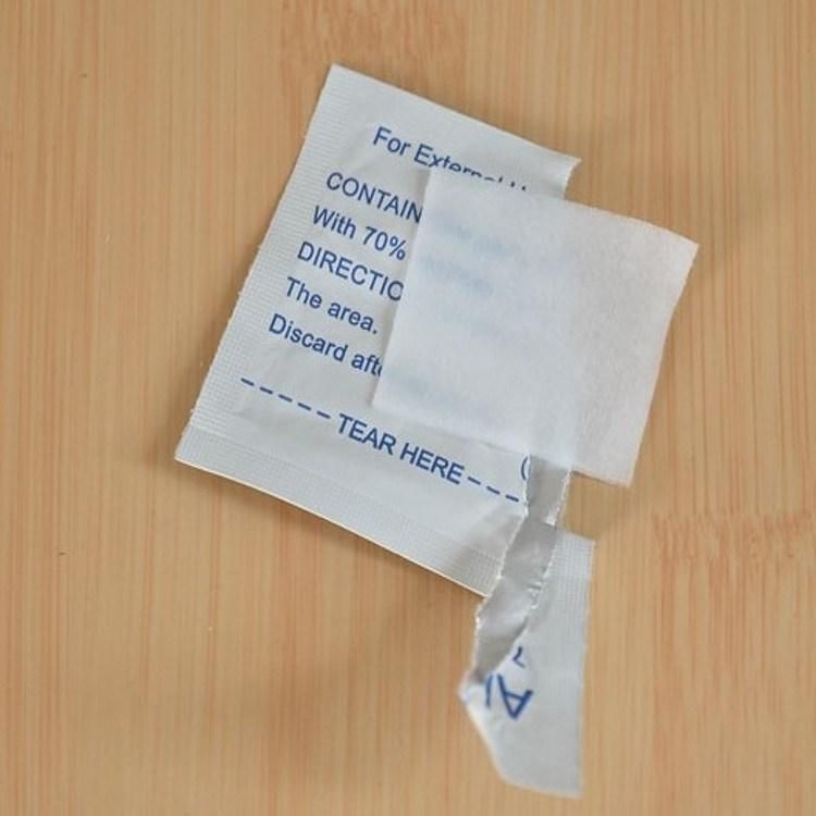 6*6cm Alcohol Prep Pad 70% Isopropyl Alcohol Cotton Swab