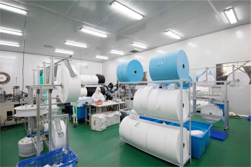 Blue PP Spunbond Nonwoven Fabric Disposable Bed Sheet