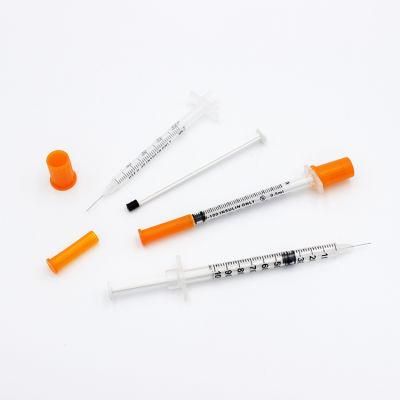 Hot Sale Medical 0.3/05/1ml Insulin Syringe