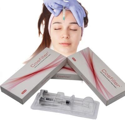 2ml Cross Linked Hyaluronic Acid Face/Nose/Nasolabial Sulcus/Lips Dermal Filler