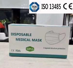TUV Ce in Stock Hospital Disposable Medical Face Mask Manufacturer Supplier