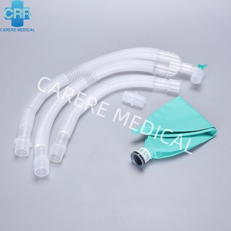 Disposable Anesthesia Ventilator Breathing Corrugated Expandable Smoothbore Circuit ICU Use