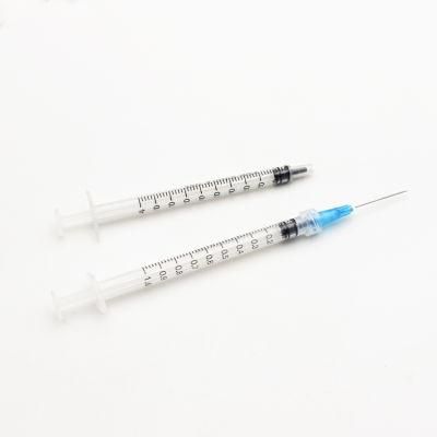 Disposable Hypodermic Injection Syringe with Needle