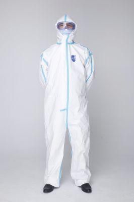Medical Protective Coveralls Disposable Microporous Clothing with Free Samples
