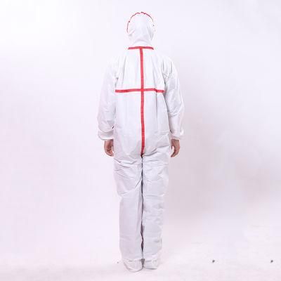 En14126 Hospital Disposable Microporous Film Medical Protective Isolation Coveralls