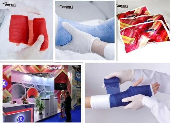 Water Cured Medical Fiber Cast Polyester Orthopedic Casting Tapes Fiberglass Orthopedic Cast