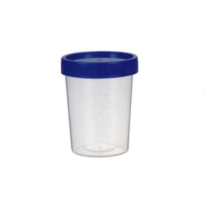 250ml Screwed Disposable Plastic PP Material Medical Test Urine Cup with Scale