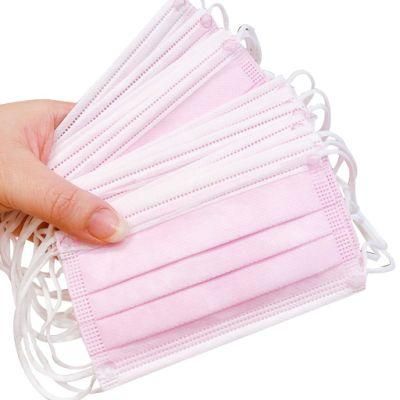 Medische Mondmasker Roze Medical Mouth Mask Pink, 50 Pieces in a Box