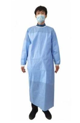 Medical Isolation Nonwoven Level 4 SMS Non Woven Gown Disposable Sterile Surgical with Ultrasonic Sleeves