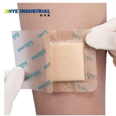 Wound Dressing Silicone Gel PARA Cicatrices Silicone Foam Dressing with Border