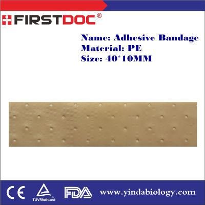 High Quality OEM 40*10mm PVC Material Skin Color Adhesive Bandages