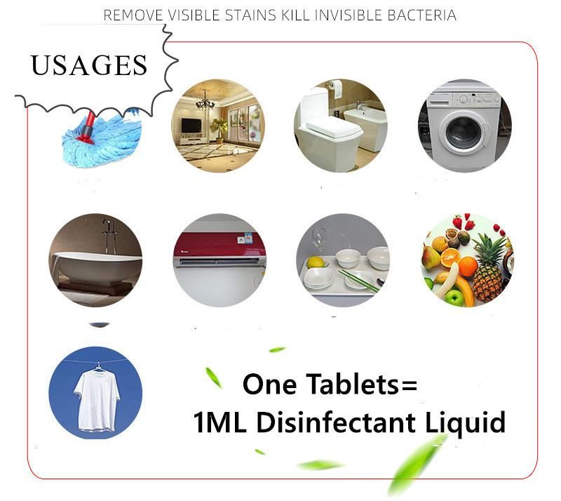 High Quality Bottled Cleaning Disinfectant Effervescent 100g Tablet Disinfection