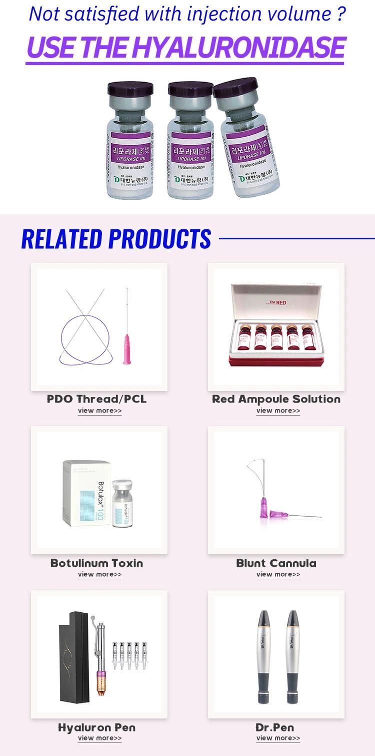 Korea Original Supply Liprase Freeze-Dried Powder Hyaluronic Acid Filler Removal Hyaluronidase Injection