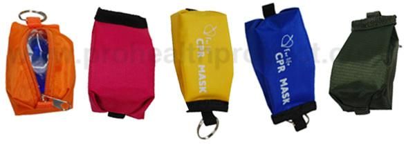 First Aid Use Disposable Pocket CPR Mask with Keychain