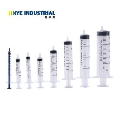 Disposable Luer Slip Sterile Syringe with Needle 1ml 2ml 3ml 5ml 10ml 20ml 30ml 50ml