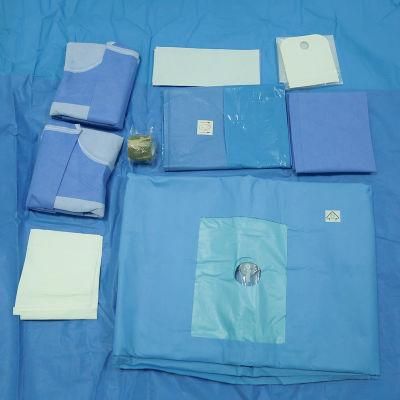 Hospital Medical Disposable Sterile Surgical Laparotomy Drape Kit Pack / Dental Examination Kit with CE, ISO Certificate